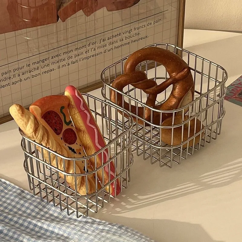 Metal Wire Storage Basket Desk - огляд і ціна Compost Bin Countertop