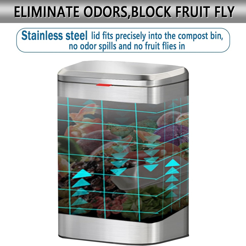 Hanging Kitchen Stainless-Stee - огляд і ціна Compost Bin Countertop