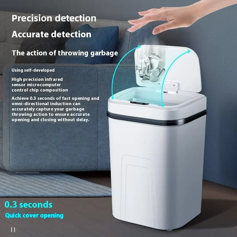 15L Smart Trash Can Automatic  - огляд і ціна Compost Bin Countertop