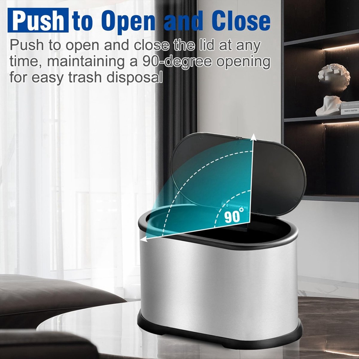 MALL Mini Trash Can with Lid,  - огляд і ціна Compost Bin Countertop