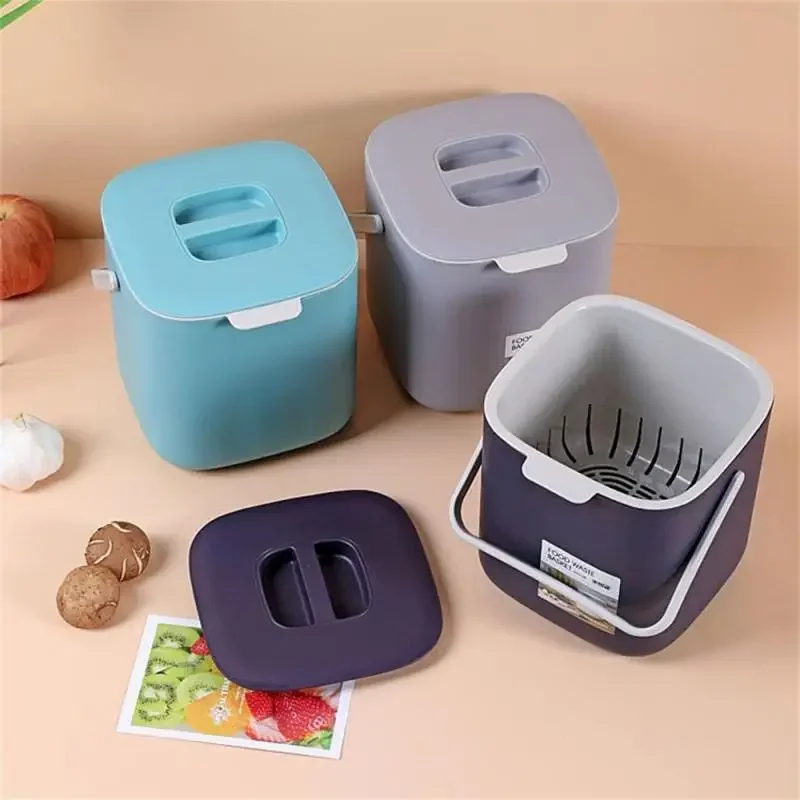 Kitchen Double Layer Trash Can - огляд і ціна Compost Bin Countertop
