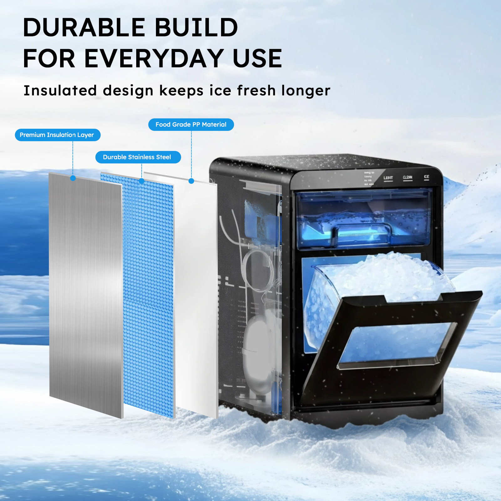 Nugget Ice Maker Countertop 44 - огляд і ціна Compost Bin Countertop
